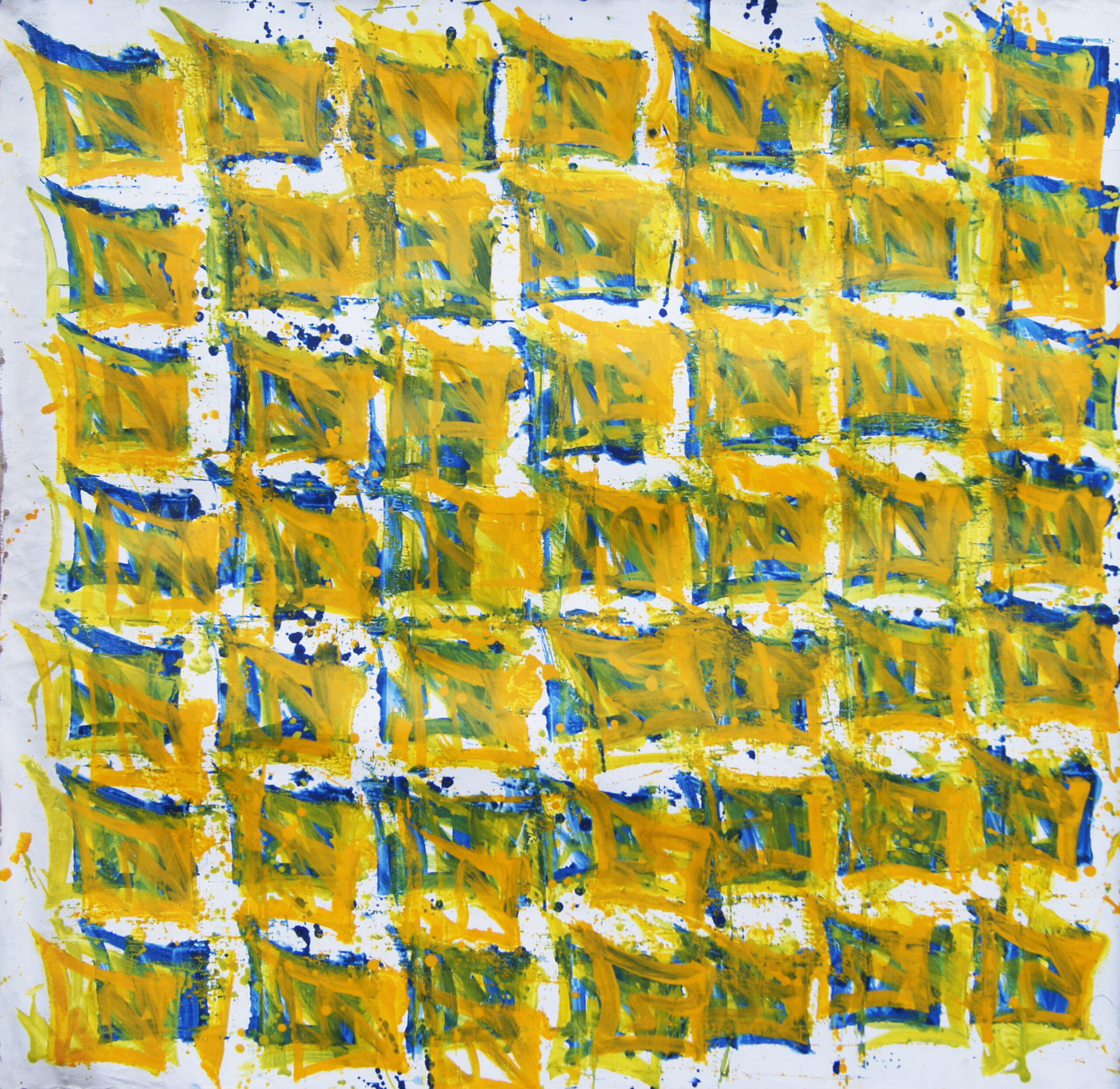 0217 - bez tytułu, 1985, akryl, olej-płótno, 140 x 140 cm