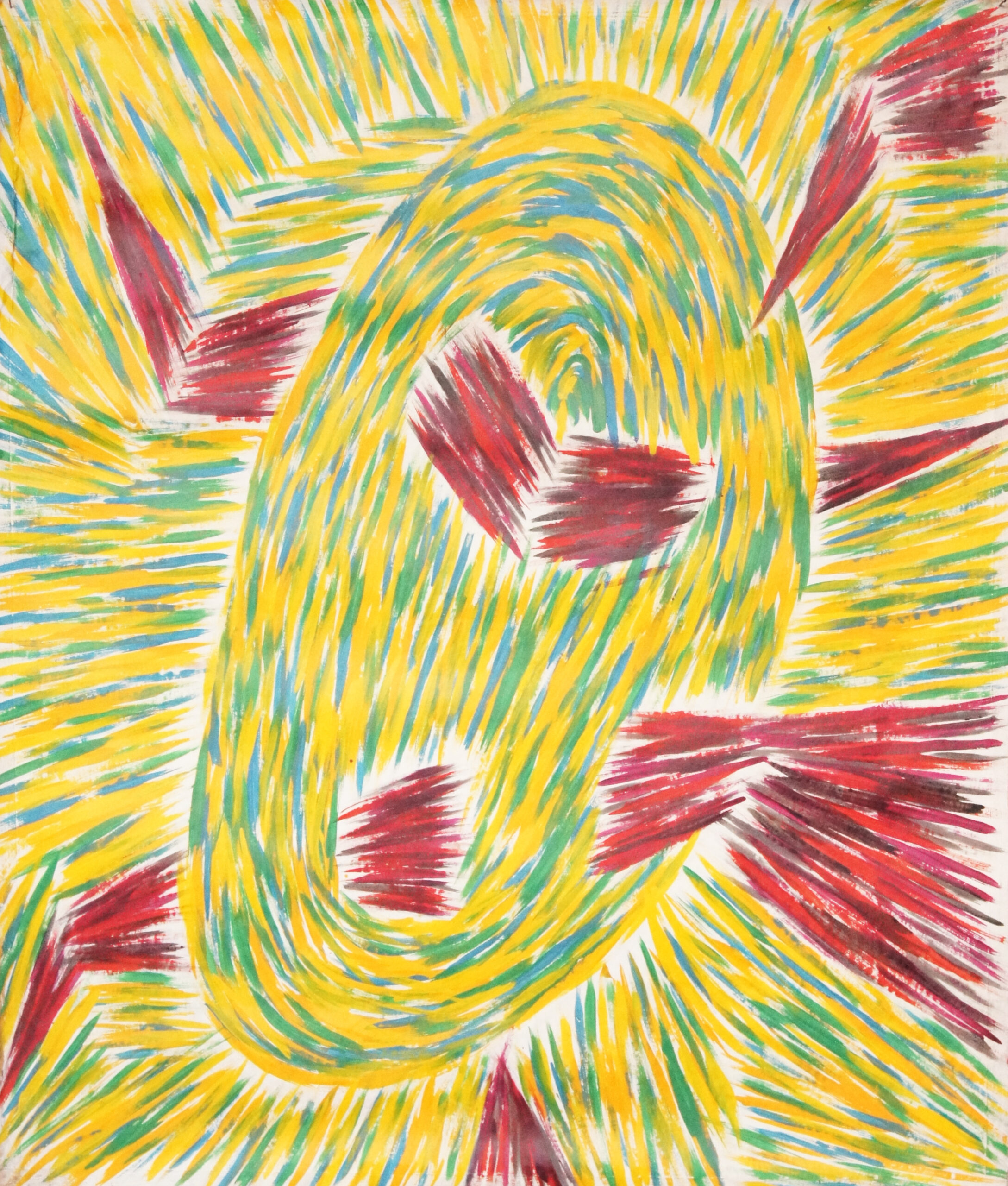 0051 - bez tytułu, 1989, akryl-papier, 129 x 108,5 cm