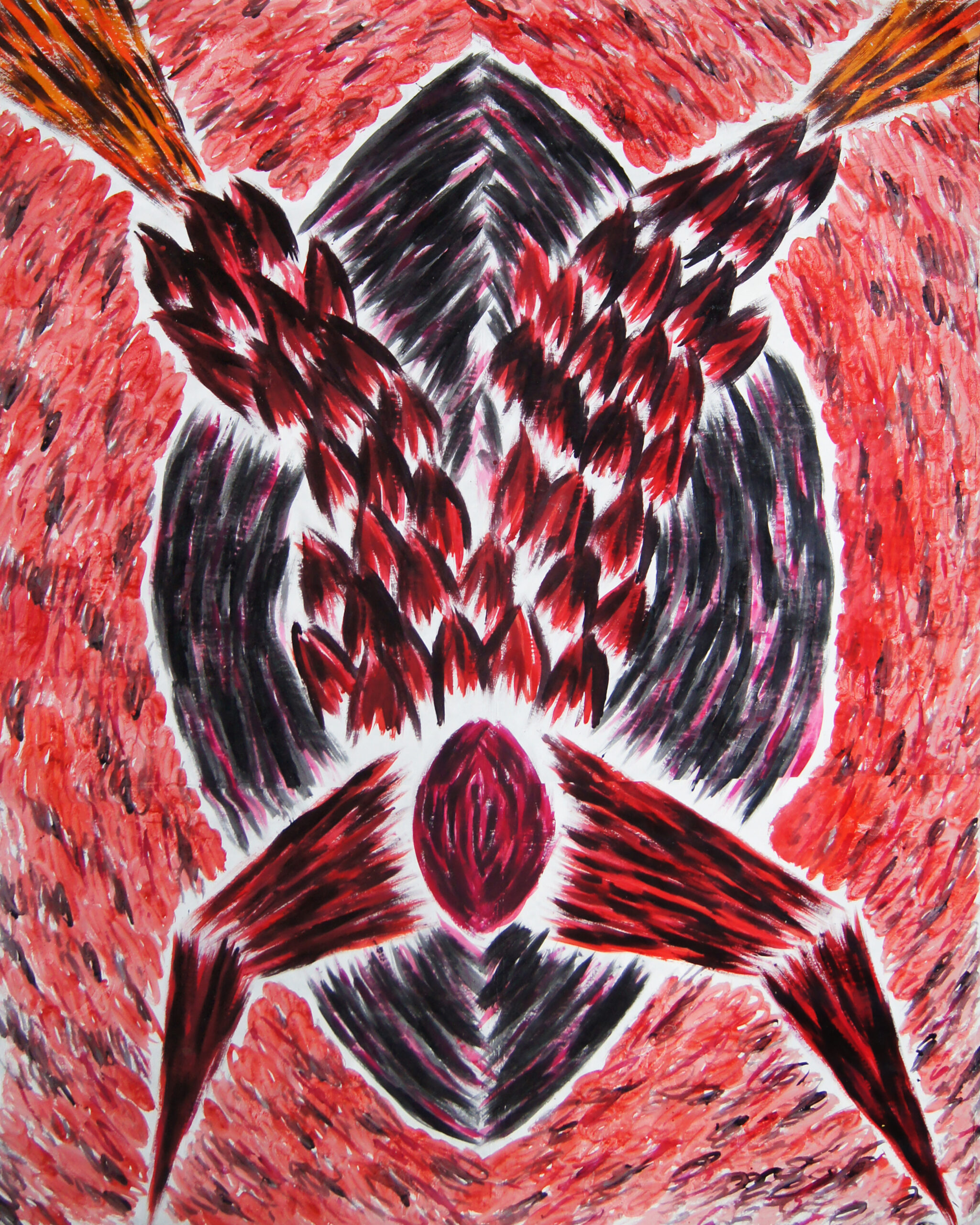 0191 - bez tytułu, akryl-papier, 325 x 260 cm