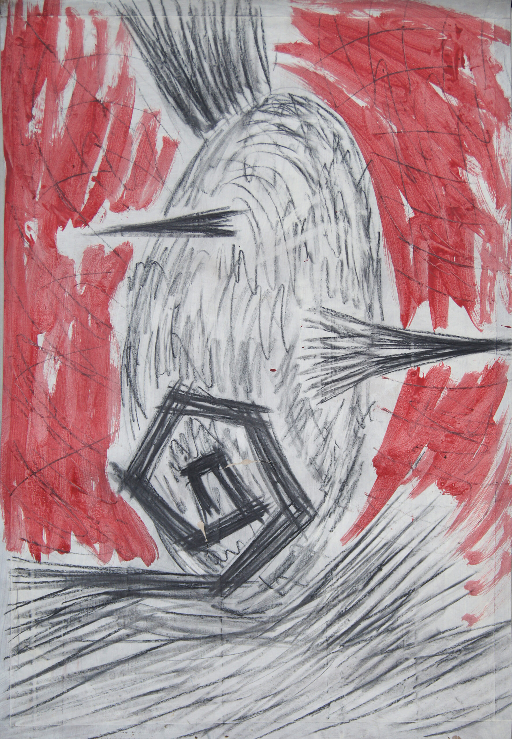 0262 - bez tytułu, akryl, węgiel-papier, 101 x 68 cmSONY DSC