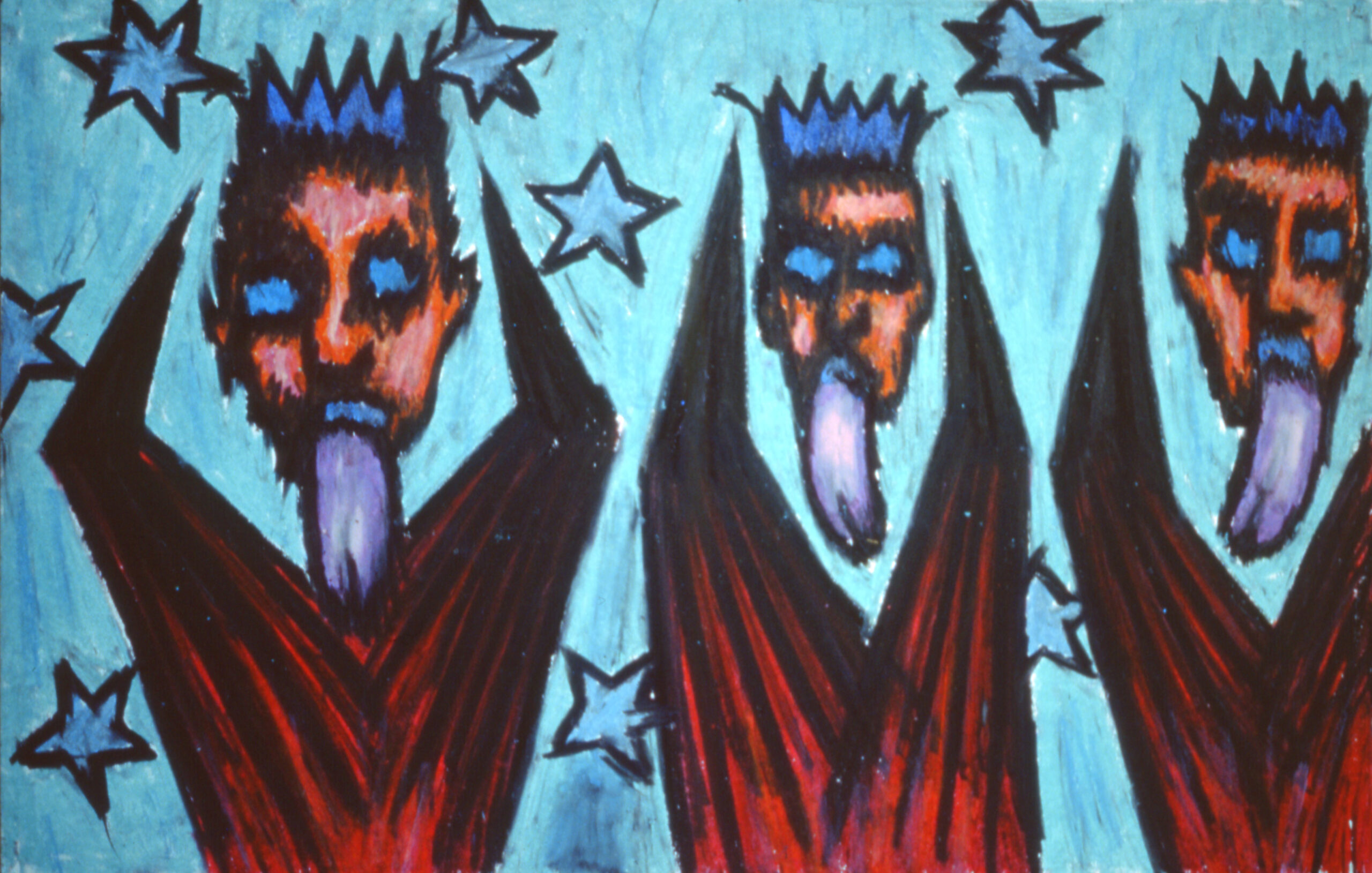 bez tytułu, 1989, pastel tłusty-papier, fot z taszycki 01