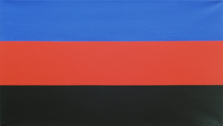 0421 - bez tytułu, 2002, akryl-płótno, 40 x 75 cm