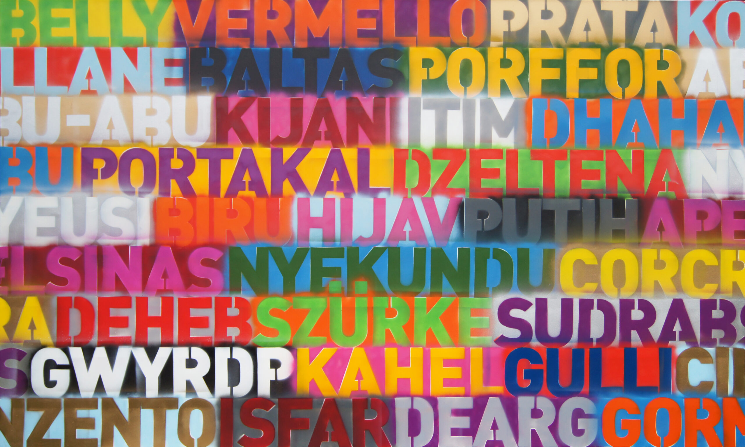 0490 - bez tytułu, 2011, akryl-płótno, 180 x 300 cm