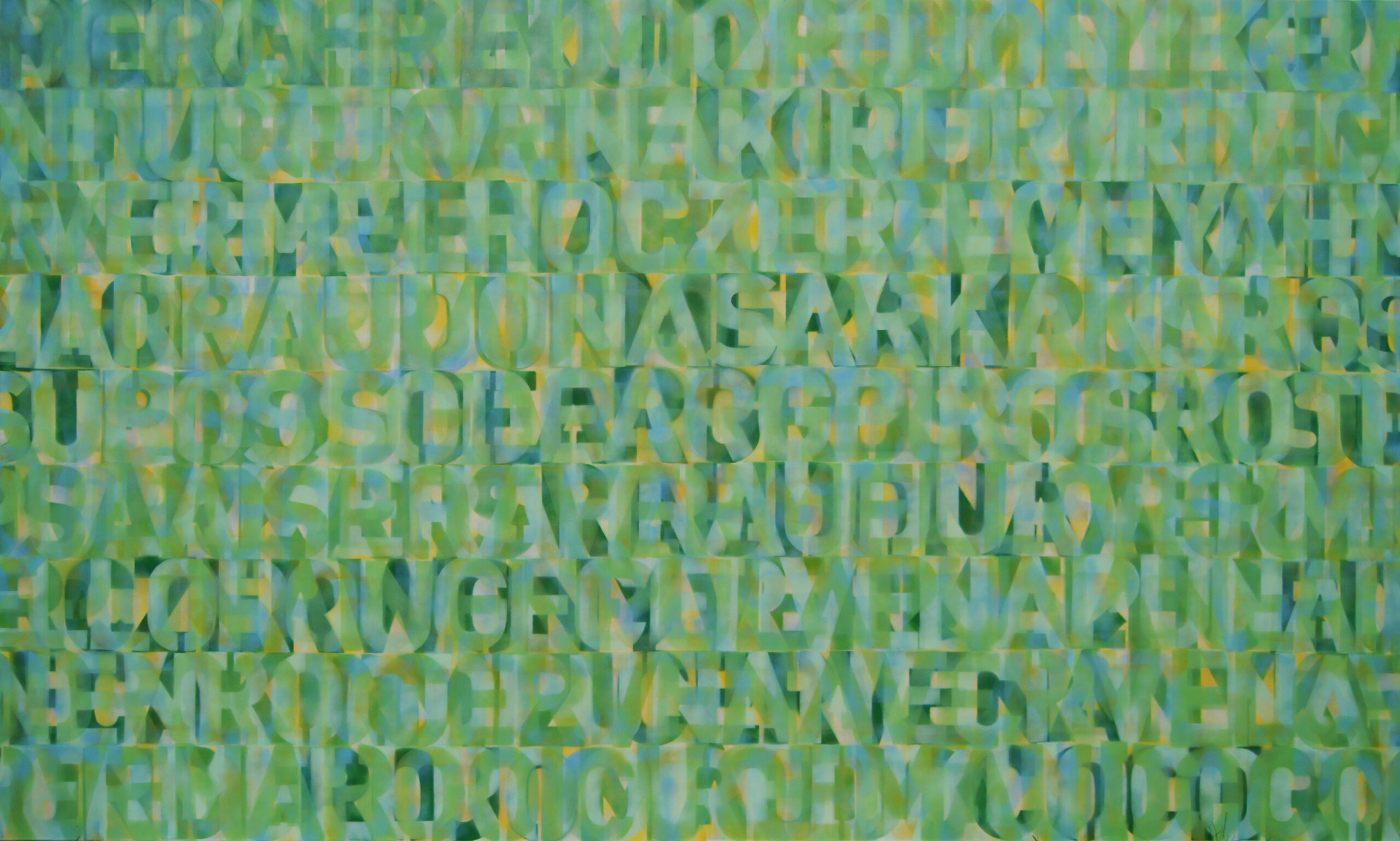 0493 - bez tytułu, 2011, akryl-płótno, 180 x 300 cm