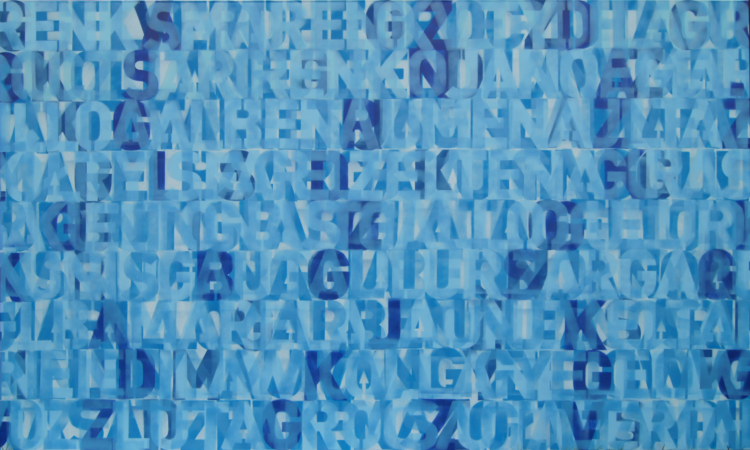 0494 - bez tytułu, 2011, akryl-płótno, 180 x 300 cm